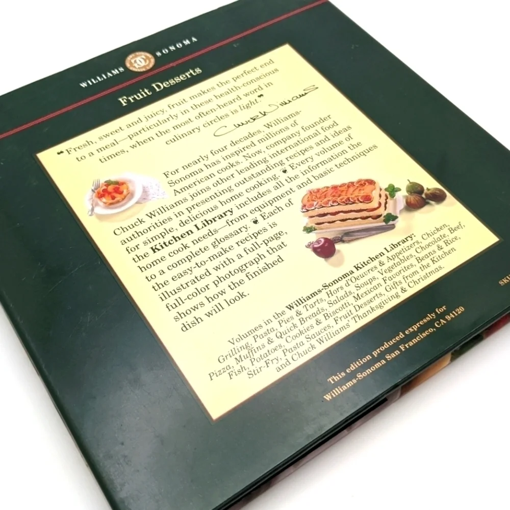 Williams Sonoma Fruit Desserts Cookbook by TIME LIFE
